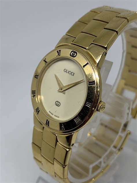 womens vintage gold gucci watch|Gucci watches from the 80s.